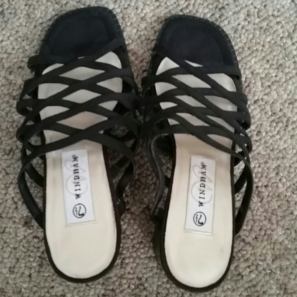 COPY - Womens black Open toe mule